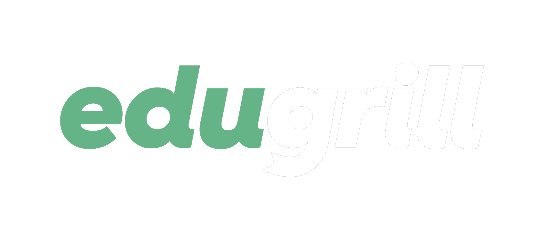 Edugrill logo biele